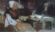 George Leslie Hunter Woman in an Interior oil painting